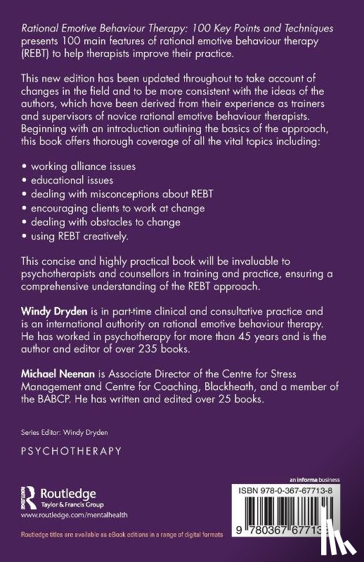 Dryden, Windy (Goldsmiths, Neenan, Michael (Centre for Stress Management - Rational Emotive Behaviour Therapy