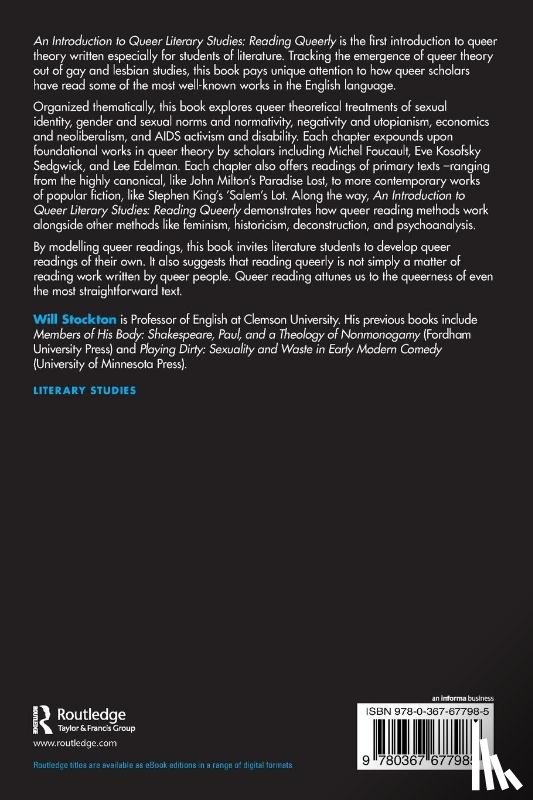 Stockton, Will - An Introduction to Queer Literary Studies