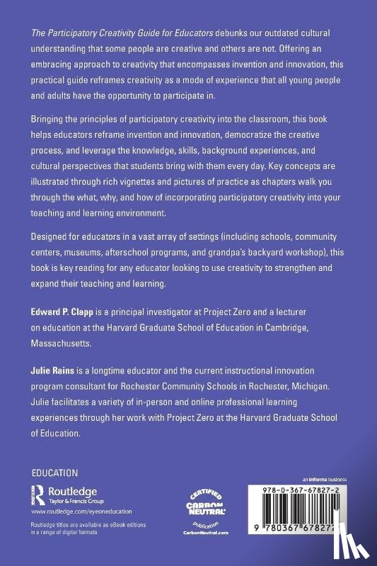 Clapp, Edward P., Rains, Julie - The Participatory Creativity Guide for Educators