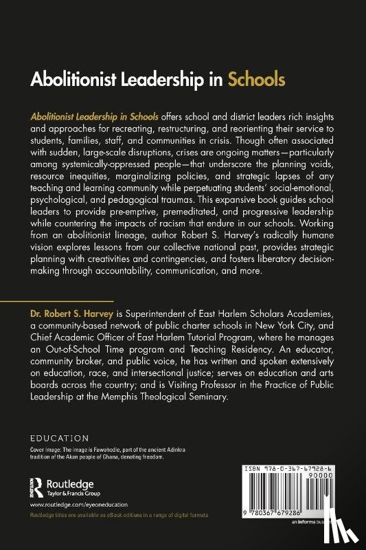 Harvey, Robert - Abolitionist Leadership in Schools