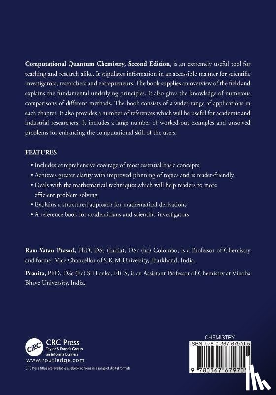 Prasad, Ram Yatan (Vinoba Bhave University, Pranita (Vinoba Bhave University, India) - Computational Quantum Chemistry