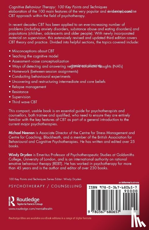 Neenan, Michael (Centre for Stress Management, Dryden, Windy (Goldsmiths - Cognitive Behaviour Therapy