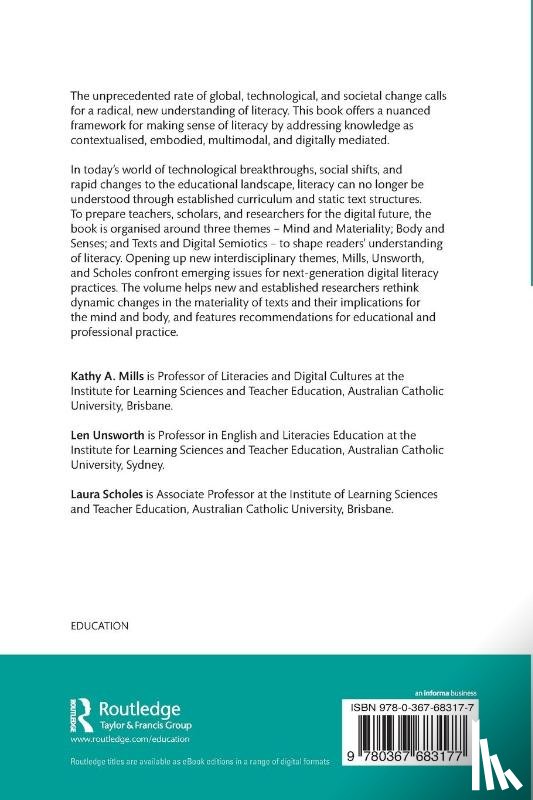 Mills, Kathy A. (Australian Catholic University, Unsworth, Len (Australian Catholic University, Scholes, Laura (Queensland University of Technology - Literacy for Digital Futures