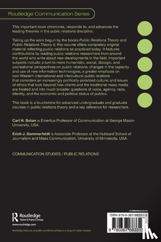  - Public Relations Theory III