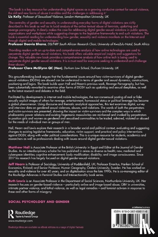 Hall, Matthew, Hearn, Jeff (Hanken School of Economics, Lewis, Ruth - Digital Gender-Sexual Violations
