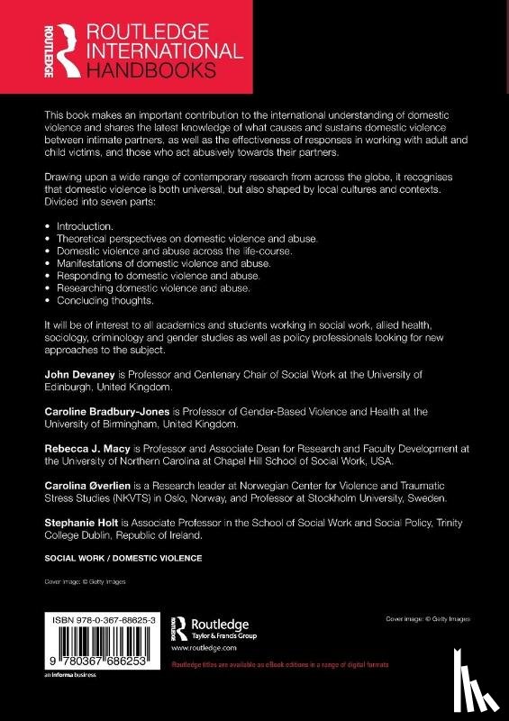  - The Routledge International Handbook of Domestic Violence and Abuse