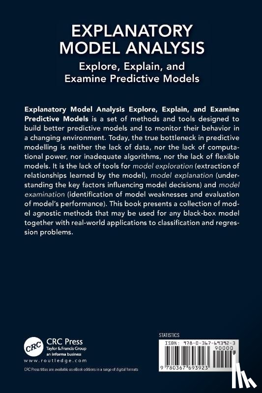 Biecek, Przemyslaw, Burzykowski, Tomasz (Hasselt University - Explanatory Model Analysis