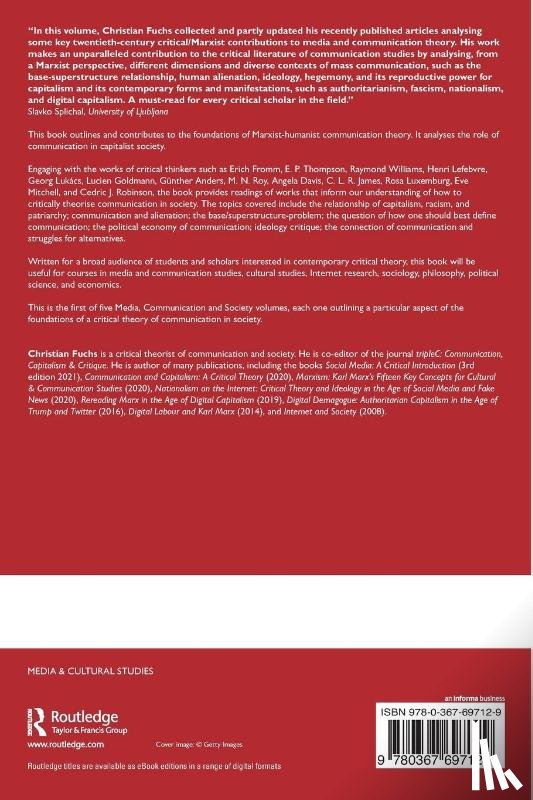 Fuchs, Christian (Paderborn University - Marxist Humanism and Communication Theory
