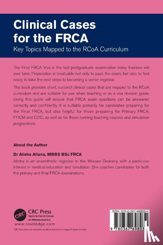 Allana, Alisha - Clinical Cases for the FRCA