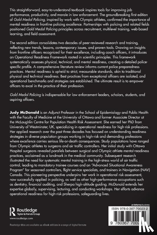 McDonald, Judy M. - Gold Medal Policing