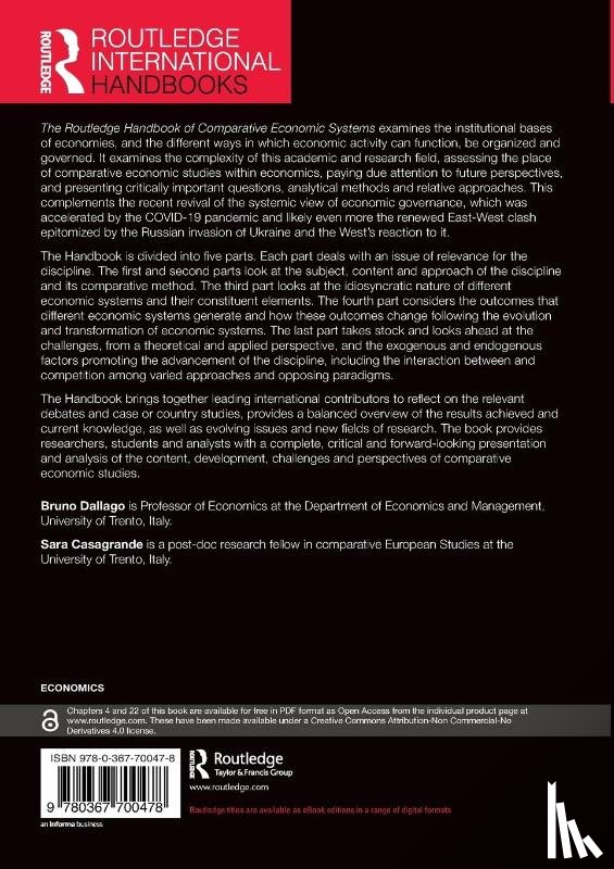  - The Routledge Handbook of Comparative Economic Systems