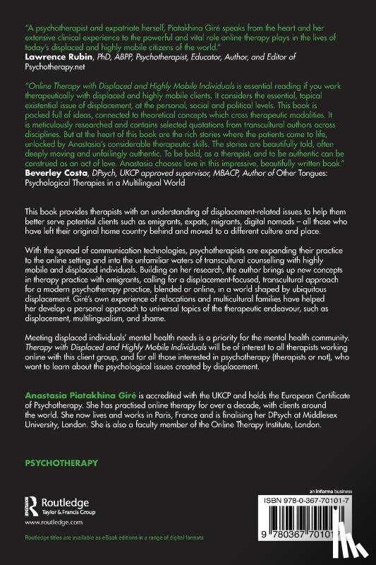 Piatakhina Gire, Anastasia - Therapy with Displaced and Highly Mobile Individuals
