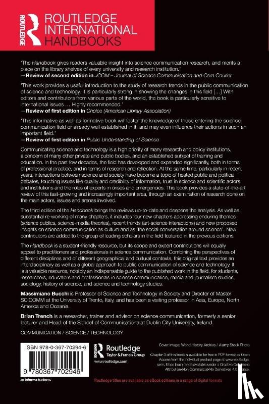  - Routledge Handbook of Public Communication of Science and Technology