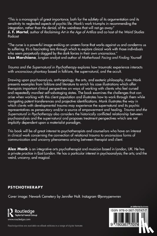 Monk, Alex - Trauma and the Supernatural in Psychotherapy