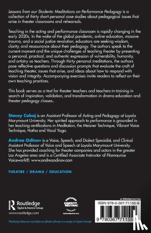 Cabaj, Stacey, Odinov, Andrea - Lessons from our Students