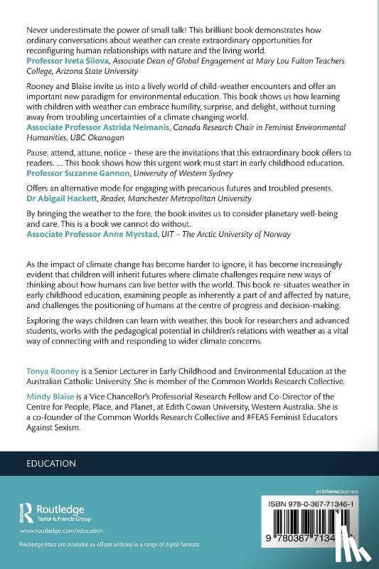 Rooney, Tonya, Blaise, Mindy - Rethinking Environmental Education in a Climate Change Era