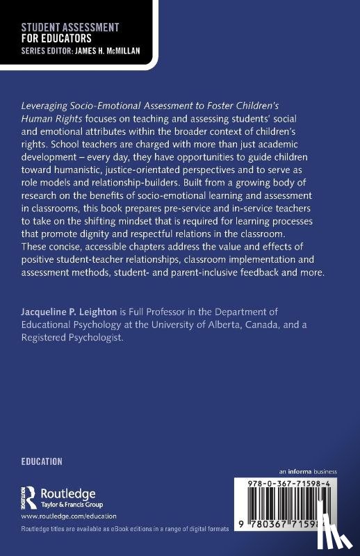 Leighton, Jacqueline P. - Leveraging Socio-Emotional Assessment to Foster Children’s Human Rights