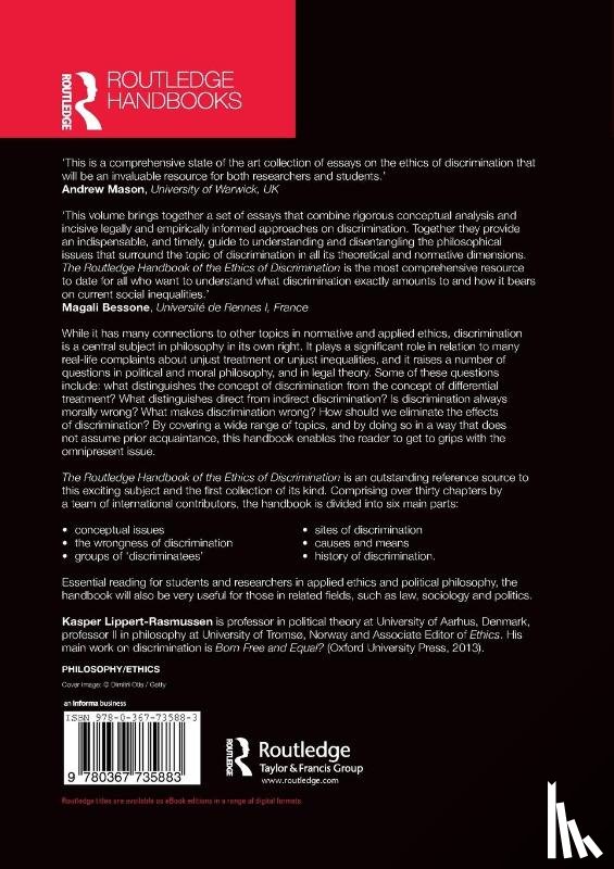  - The Routledge Handbook of the Ethics of Discrimination