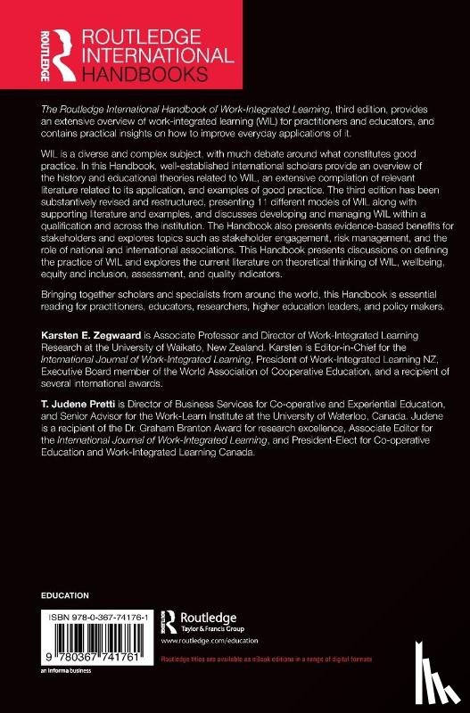  - The Routledge International Handbook of Work-Integrated Learning