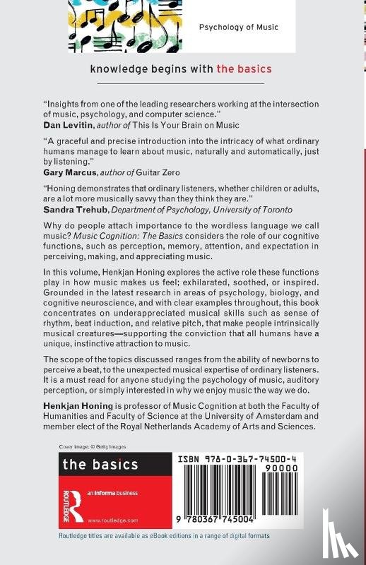 Honing, Henkjan - Music Cognition: The Basics