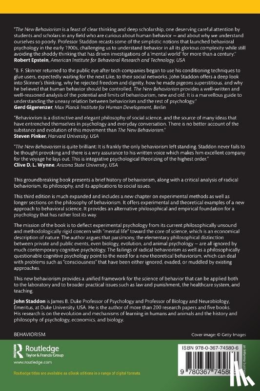 Staddon, John - The New Behaviorism