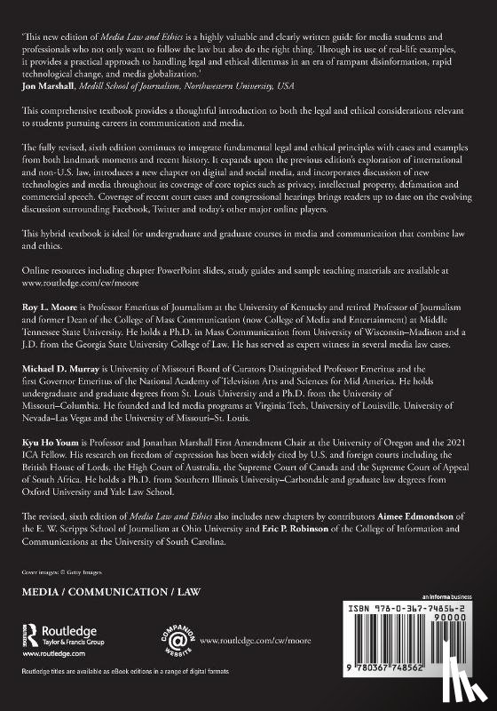 Moore, Roy L. (Middle Tennessee State University, Murray, Michael D., Youm, Kyu Ho - Media Law and Ethics