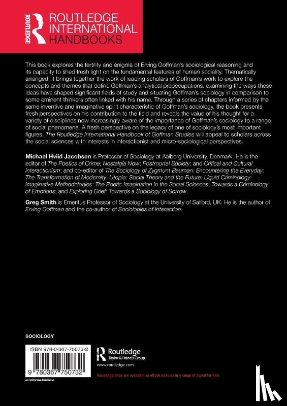  - The Routledge International Handbook of Goffman Studies