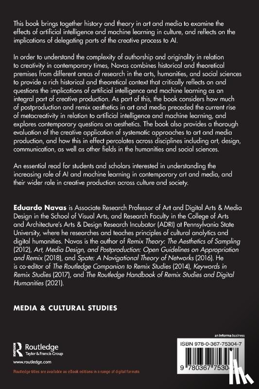 Navas, Eduardo (The Pennsylvania State University - The Rise of Metacreativity