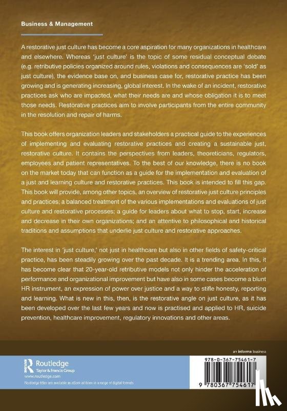  - Restorative Just Culture in Practice