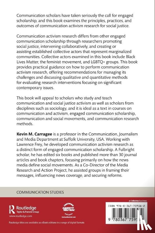 Carragee, Kevin M. (Suffolk University - Communication Activism Research for Social Justice