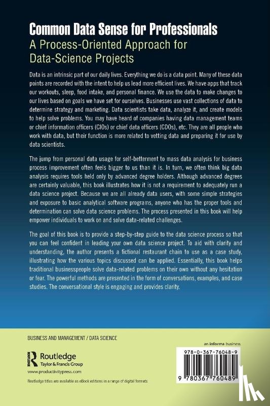 Jugulum, Rajesh - Common Data Sense for Professionals