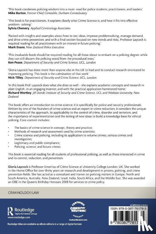 Laycock, Gloria (Jill Dando Institute - Crime, Science and Policing