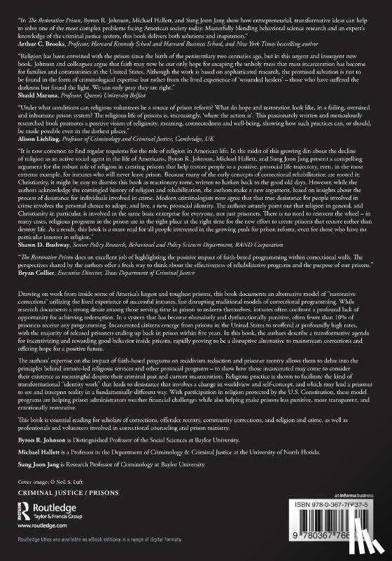 Johnson, Byron R., Hallett, Michael, Jang, Sung Joon - The Restorative Prison