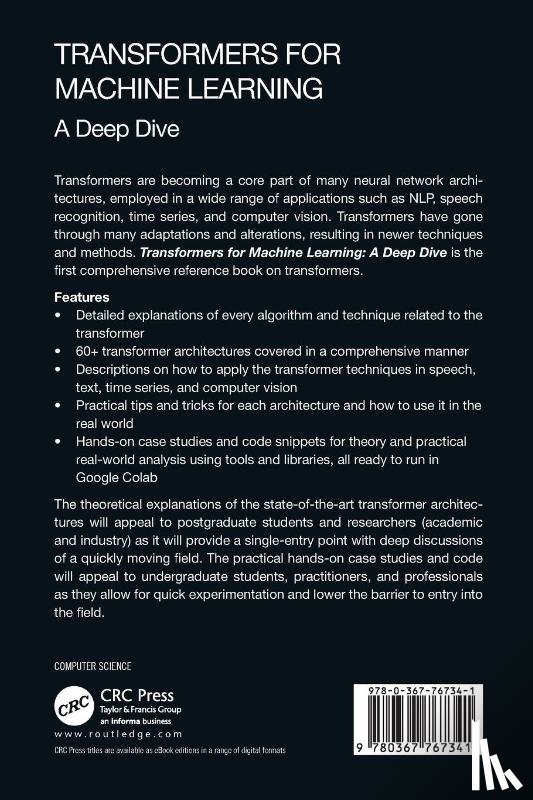 Kamath, Uday, Graham, Kenneth, Emara, Wael - Transformers for Machine Learning