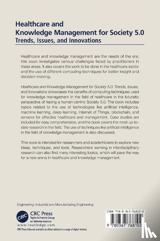  - Healthcare and Knowledge Management for Society 5.0