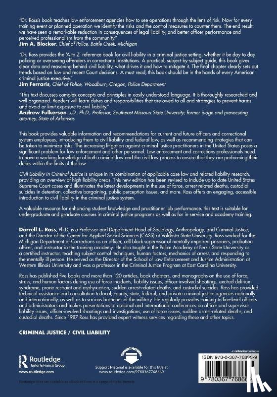 Ross, Darrell L. - Civil Liability in Criminal Justice