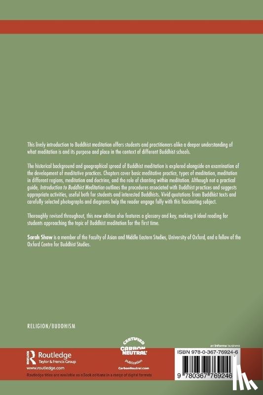 Shaw, Sarah - Introduction to Buddhist Meditation