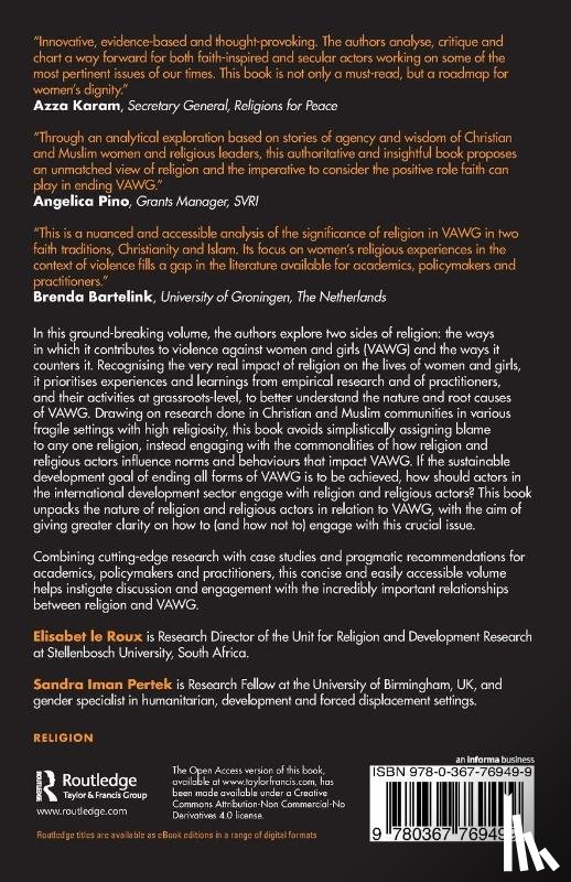 le Roux, Elisabet, Pertek, Sandra Iman - On the Significance of Religion in Violence Against Women and Girls