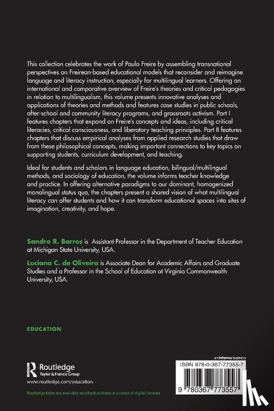  - Paulo Freire and Multilingual Education