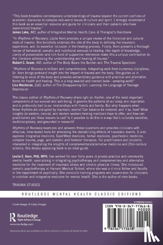 Korn, Leslie E. (Leslie Korn Institute for Integrative Medicine - Rhythms of Recovery