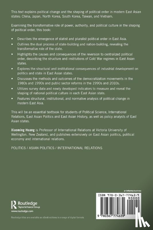 Huang, Xiaoming - Political Order in Modern East Asian States