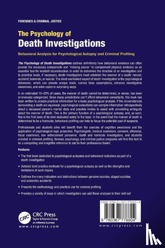Ramsland, Katherine - The Psychology of Death Investigations