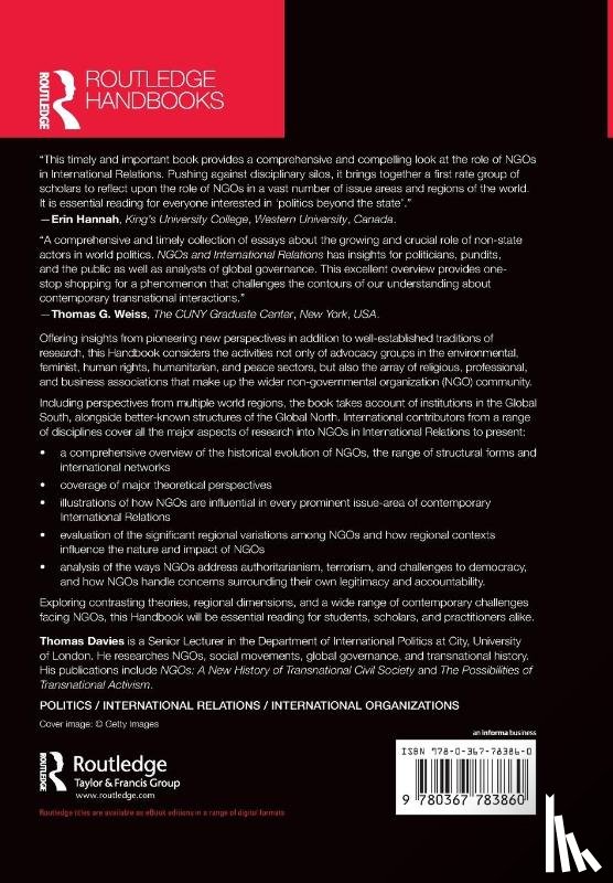  - Routledge Handbook of NGOs and International Relations