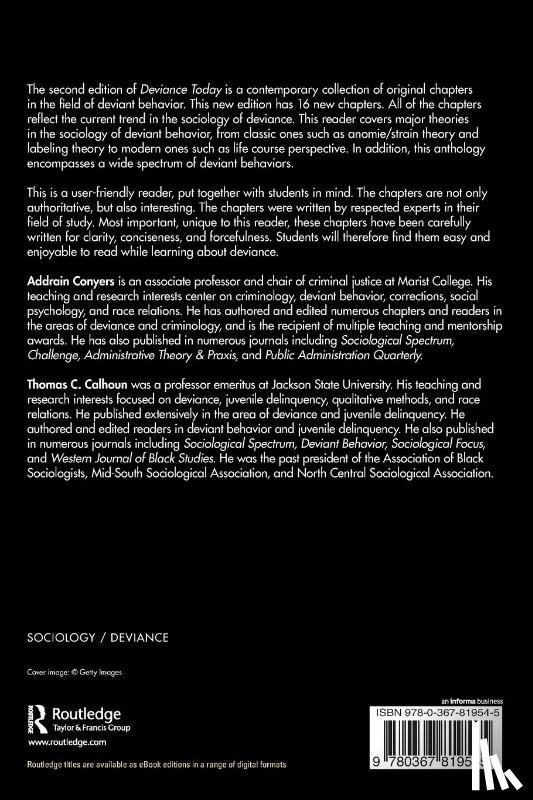 Conyers, Addrain, Calhoun, Thomas C. - Deviance Today
