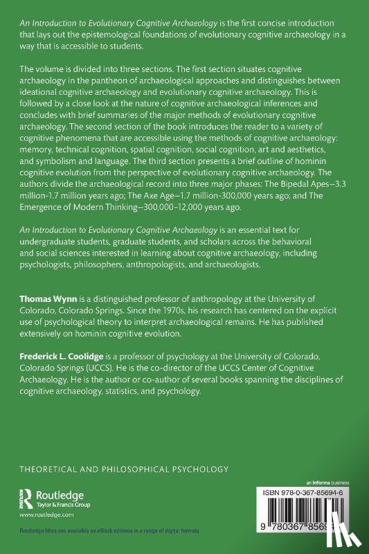 Wynn, Thomas, Coolidge, Frederick L. - An Introduction to Evolutionary Cognitive Archaeology