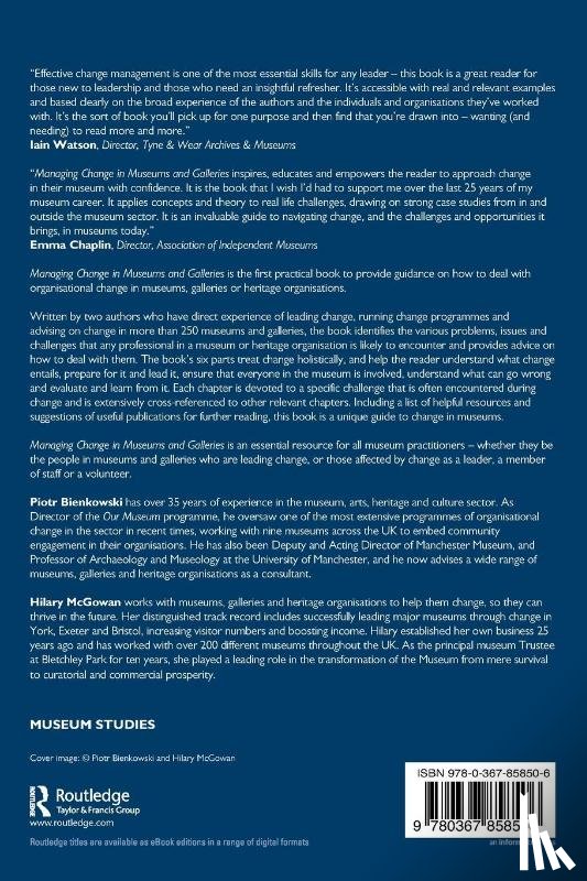 Bienkowski, Piotr, McGowan, Hilary - Managing Change in Museums and Galleries