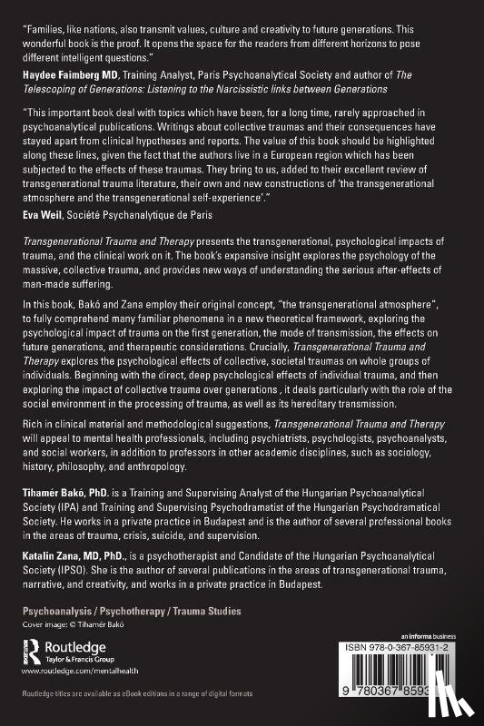Bako, Tihamer, Zana, Katalin - Transgenerational Trauma and Therapy
