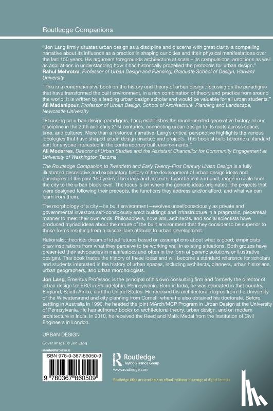 Lang, Jon - The Routledge Companion to Twentieth and Early Twenty-First Century Urban Design