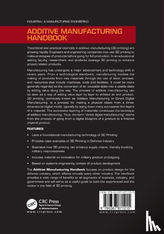  - Additive Manufacturing Handbook