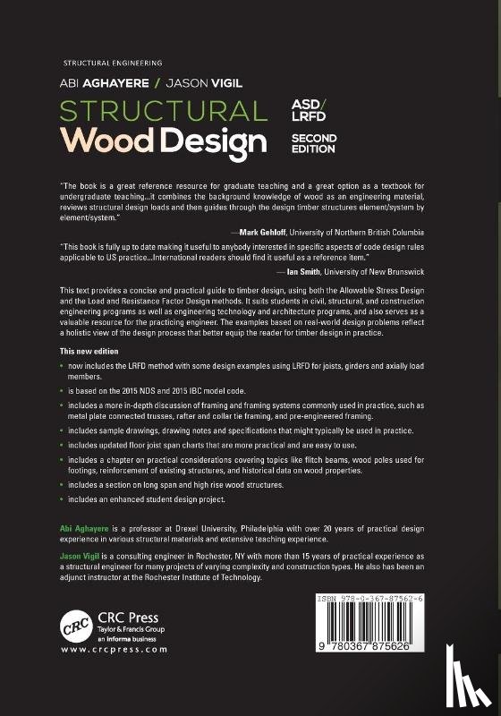 Aghayere, Abi (Drexel University, Vigil, Jason (Jensen/BRV Engineering - Structural Wood Design